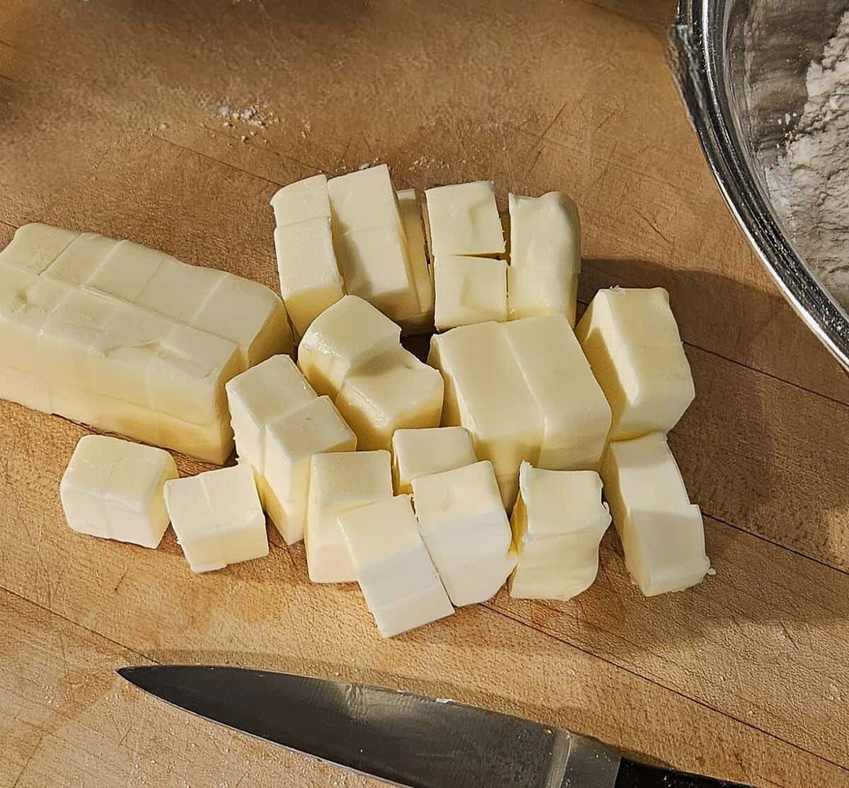 butter cut into small cubes